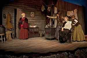 actors on stage at the Civic Theatre Tallaght