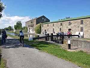 The Grand Canal Way, 12th Lock And Old Mill Buildings